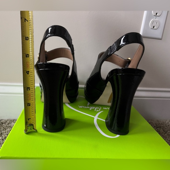 New Sam Edelman Women's Jildie Slingback Patten Leather Mary Jane Heel Size 9.5 - Picture 8 of 11